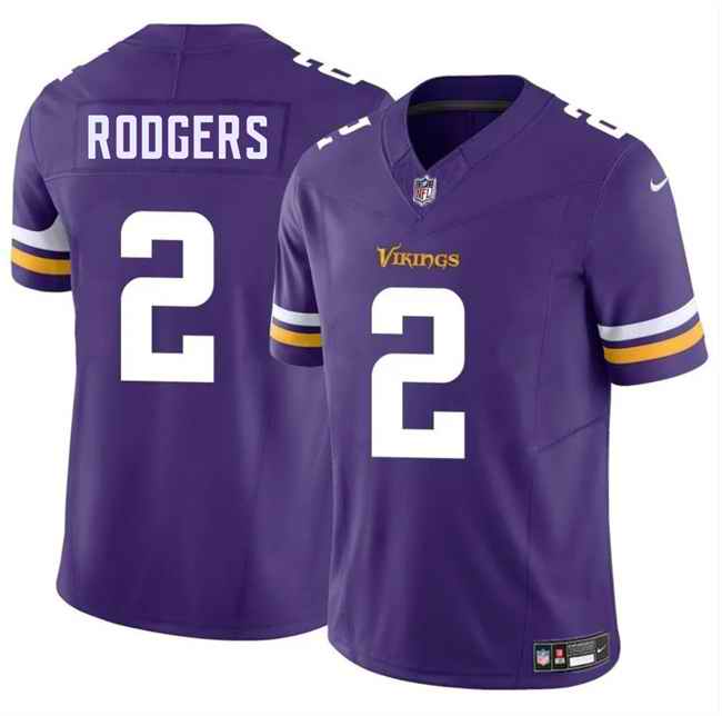 Men's Minnesota Vikings #2 Isaiah Rodgers Purple 2025 F.U.S.E. Vapor Untouchable Limited Stitched Jersey